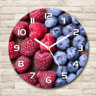 Round wall clock Forest fruits