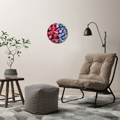 Round wall clock Forest fruits