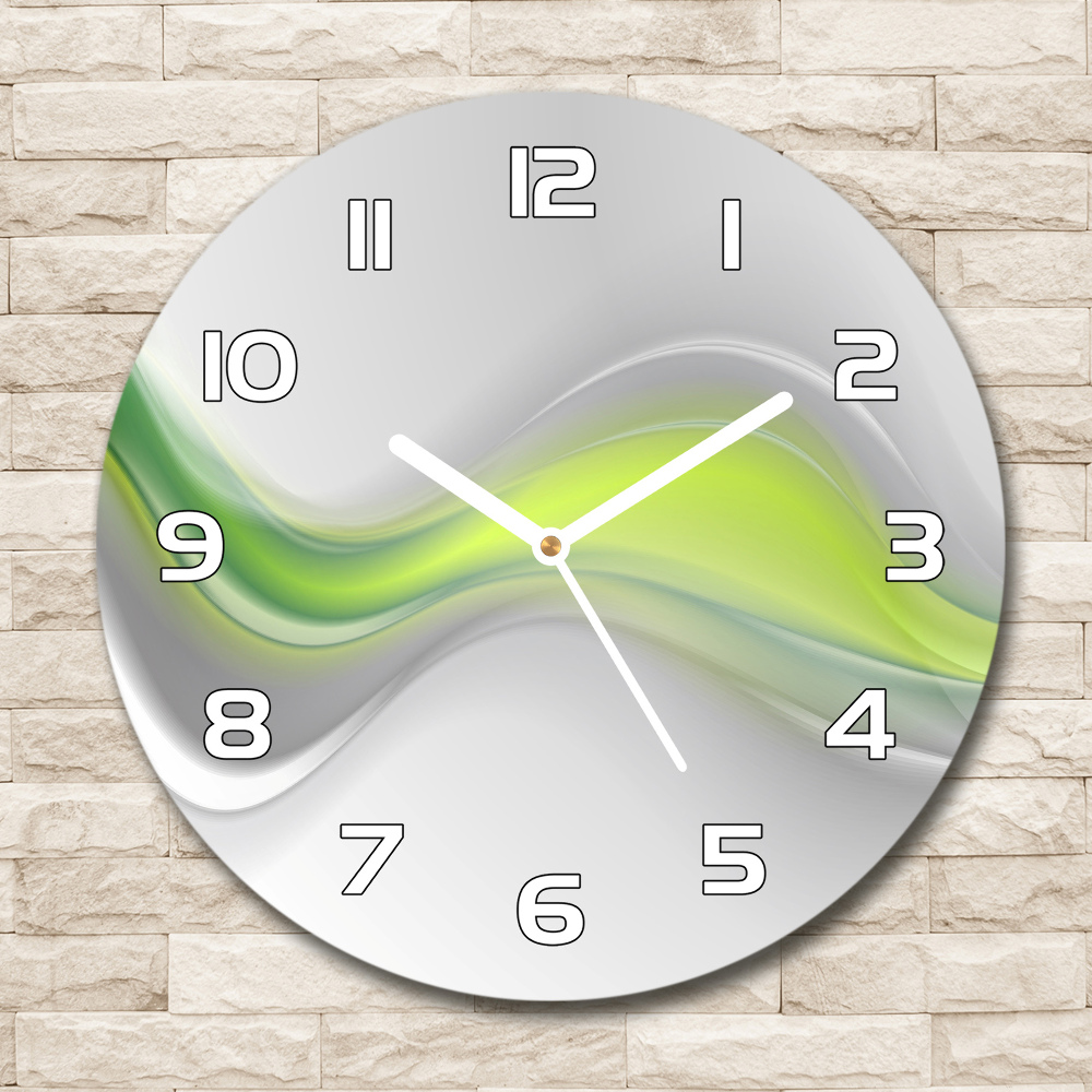 Round wall clock Wave abstraction