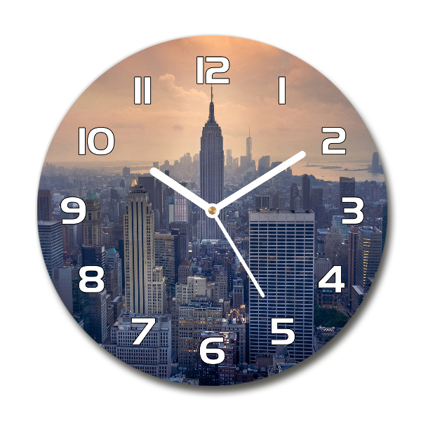 Round wall clock Manhattan New York