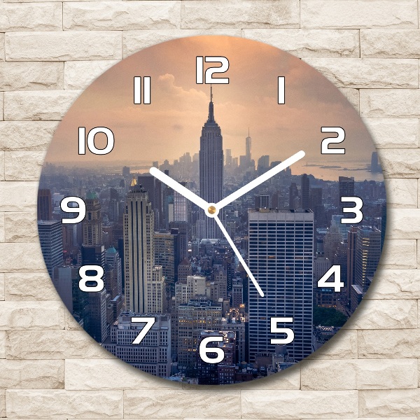 Round wall clock Manhattan New York