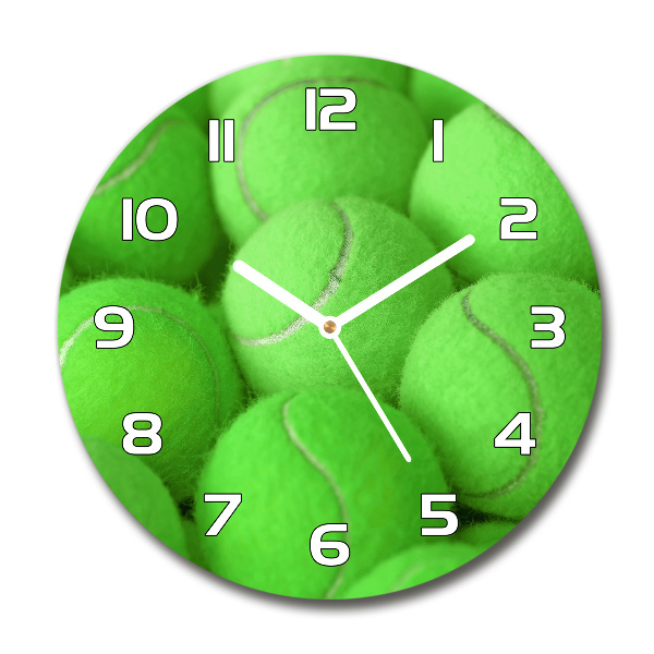 Round wall clock Tennis balls