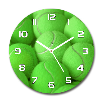 Round wall clock Tennis balls