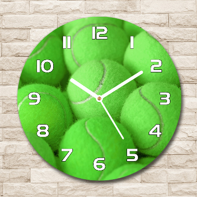 Round wall clock Tennis balls