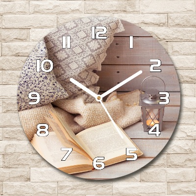 Round wall clock Relax by the book