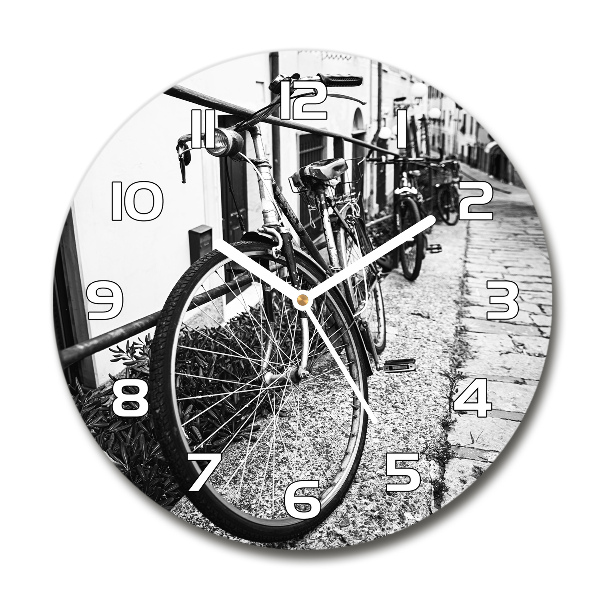 Round clock glass City bikes