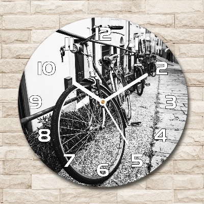 Round clock glass City bikes