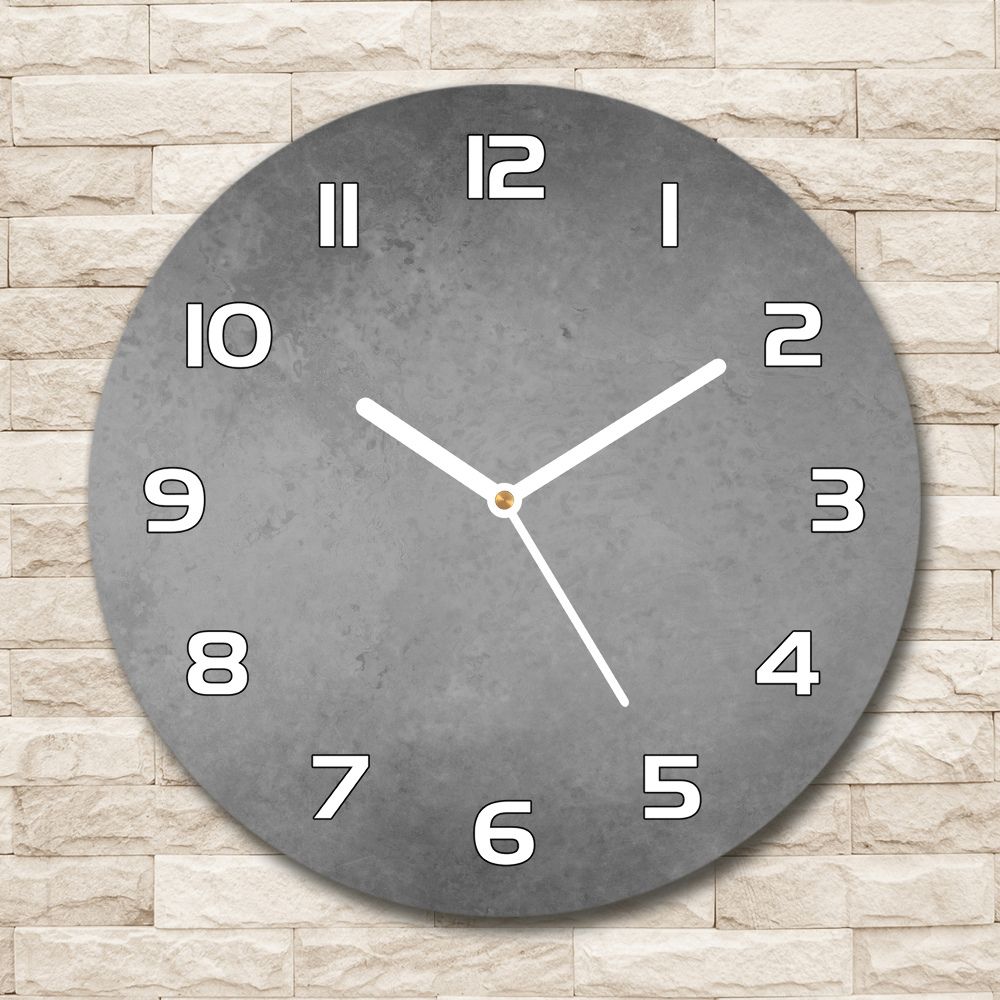 Round wall clock Concrete background