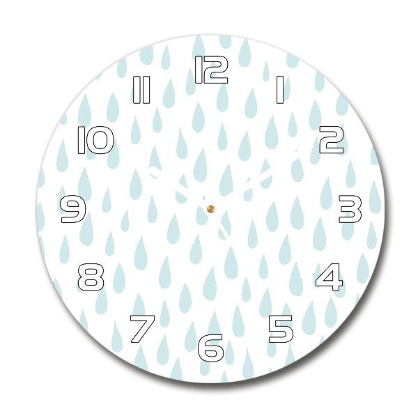 Round wall clock Droplets