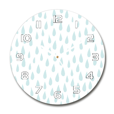 Round wall clock Droplets