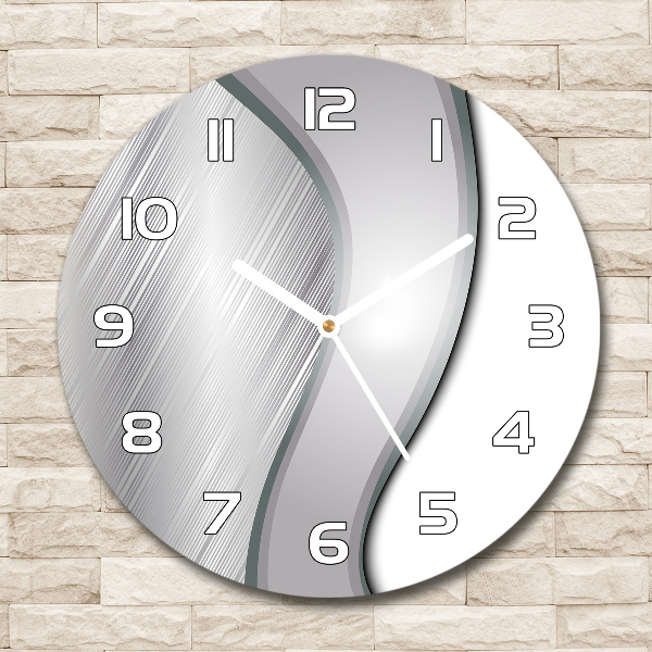 Round wall clock Metal abstraction