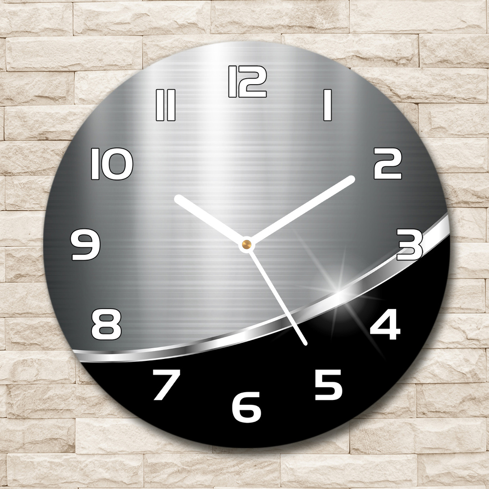 Round wall clock Metal abstraction