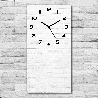 Vertical wall clock Brick wall