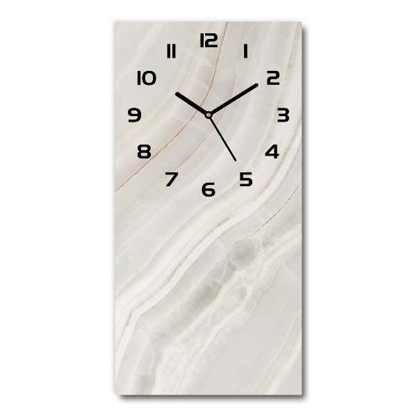 Vertical wall clock Marble background