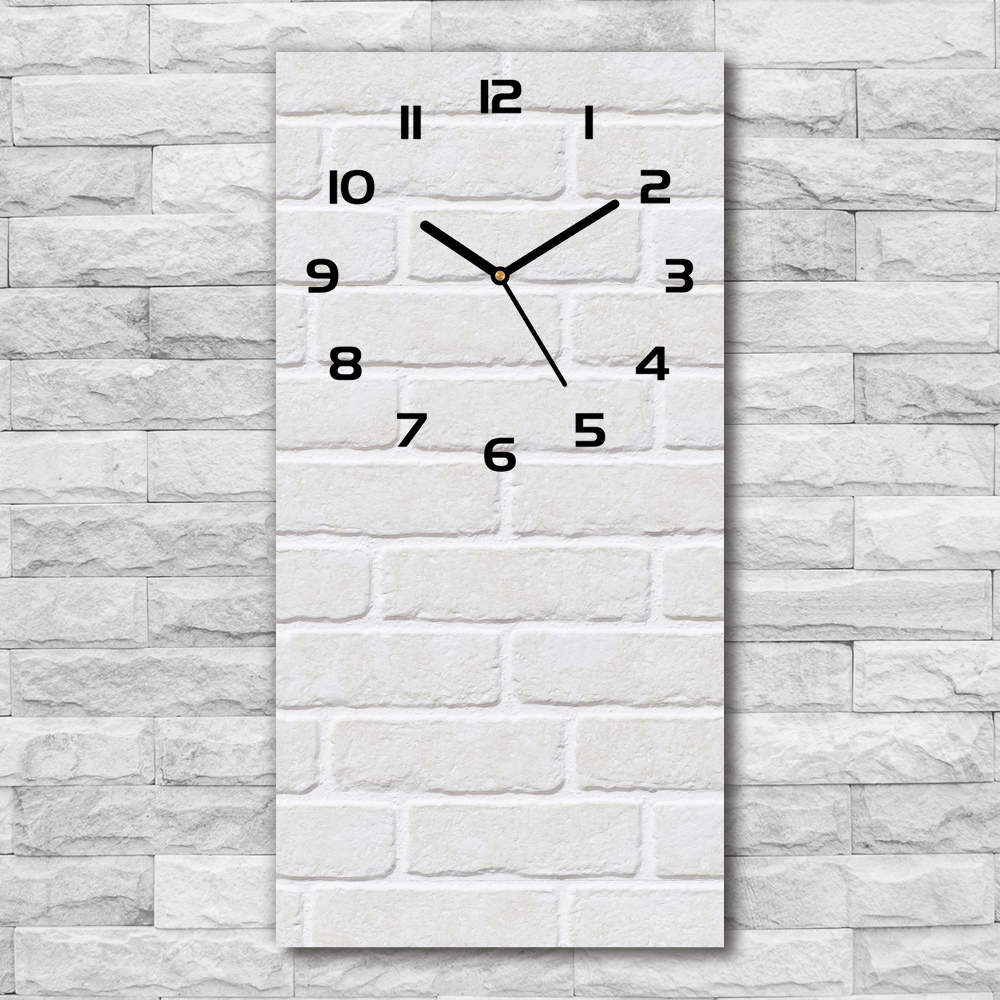 Vertical wall clock Brick wall