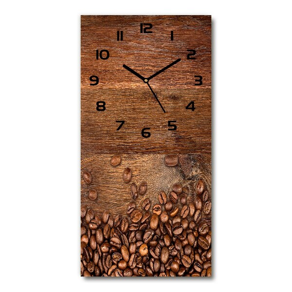 Vertical wall clock Coffee beans