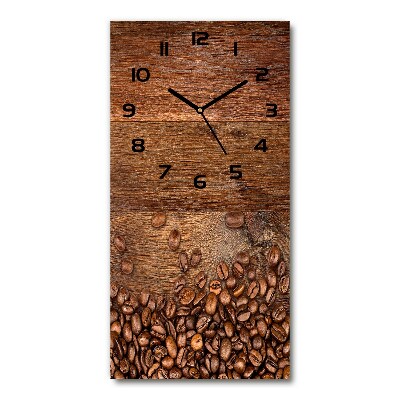 Vertical wall clock Coffee beans