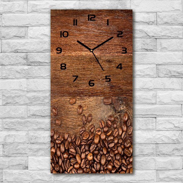 Vertical wall clock Coffee beans