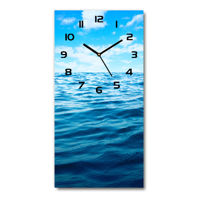 Vertical wall clock Sea water