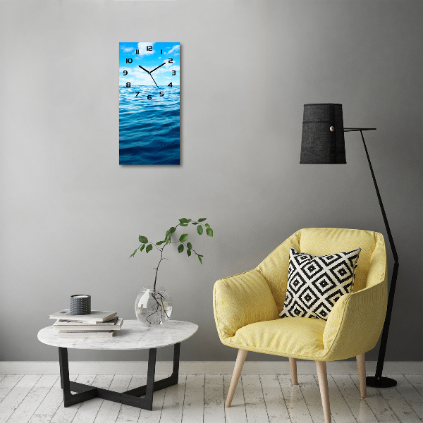 Vertical wall clock Sea water