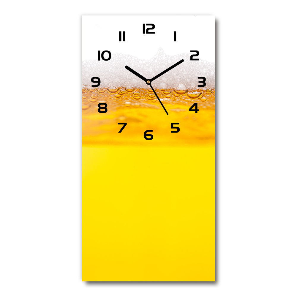 Vertical rectangular wall clock Beer