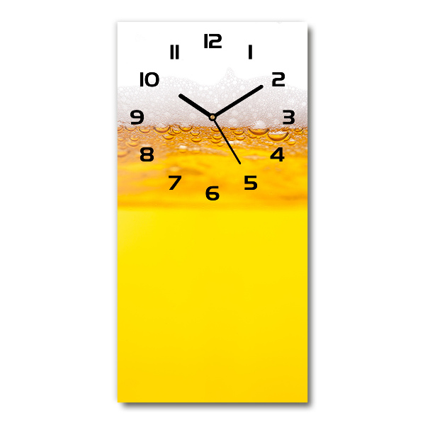 Vertical rectangular wall clock Beer