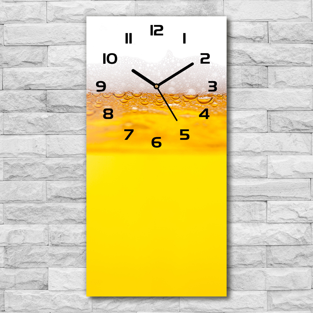 Vertical rectangular wall clock Beer