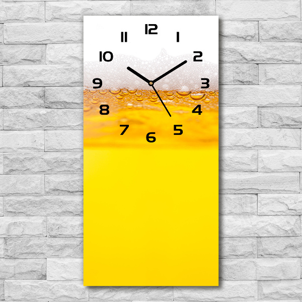 Vertical rectangular wall clock Beer