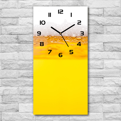 Vertical rectangular wall clock Beer