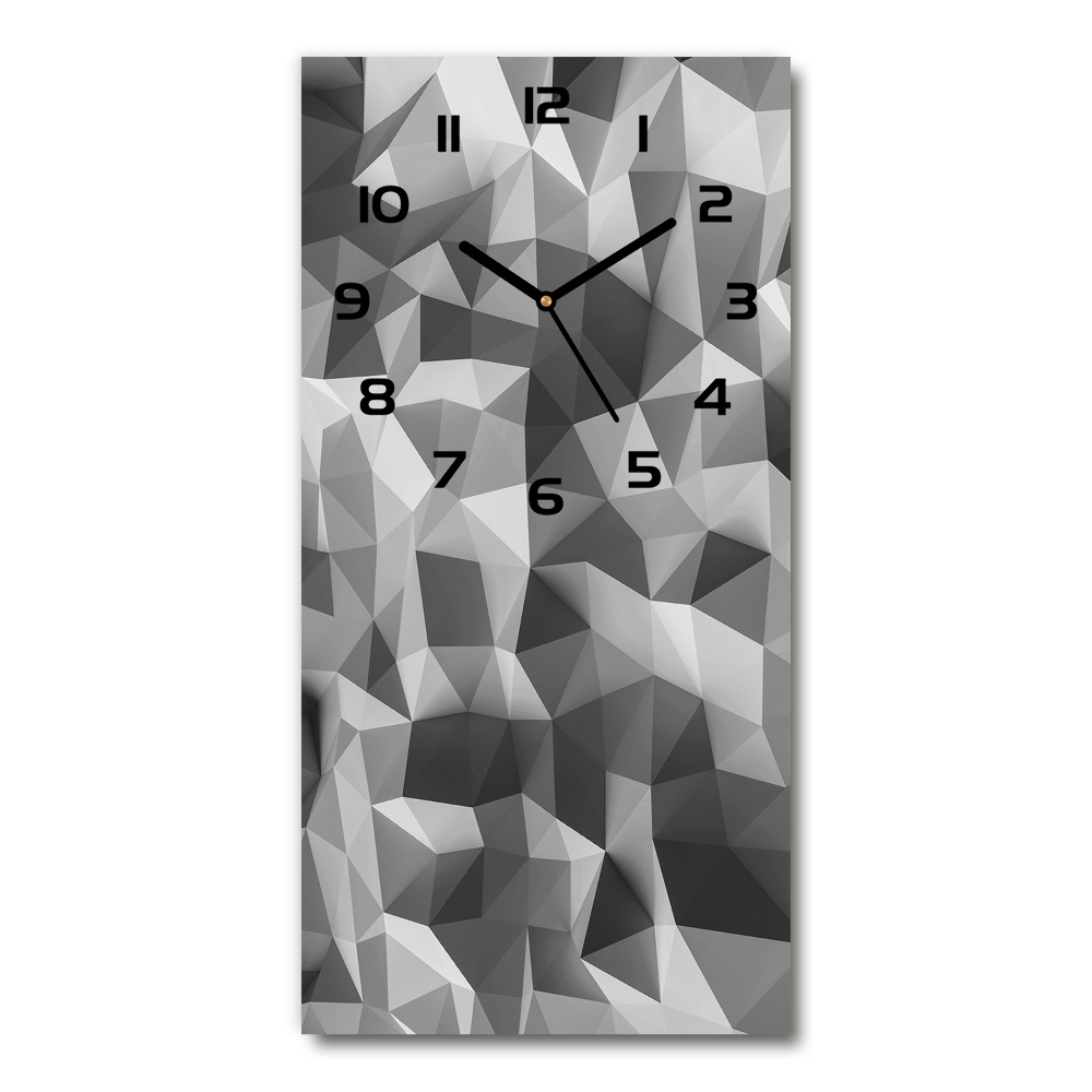 Vertical wall clock Abstraction of the triangle