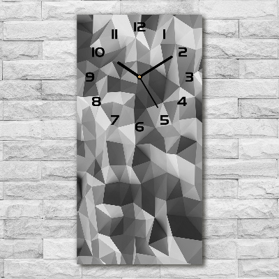 Vertical wall clock Abstraction of the triangle