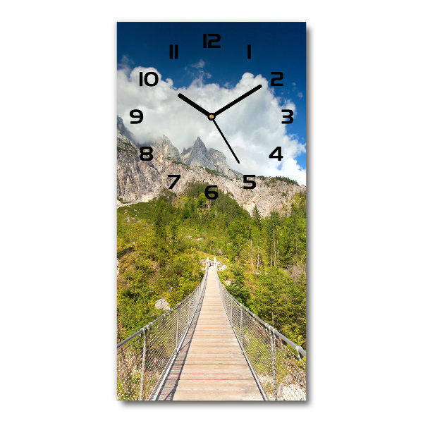 Vertical wall clock Hanging bridge