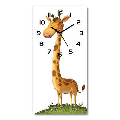 Vertical wall clock Giraffe