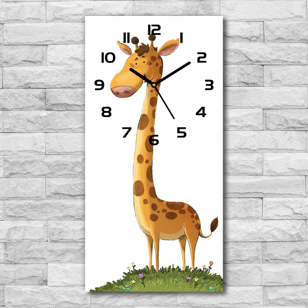 Vertical wall clock Giraffe