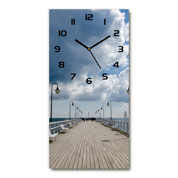 Modern vertical wall clock Pier in Or�owo