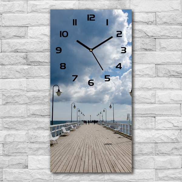 Modern vertical wall clock Pier in Or�owo