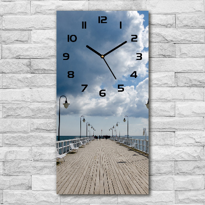 Modern vertical wall clock Pier in Or�owo