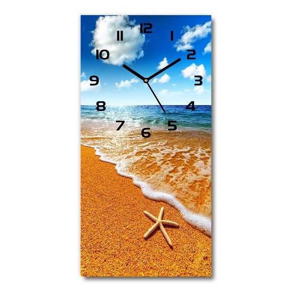 Vertical rectangular wall clock Starfish