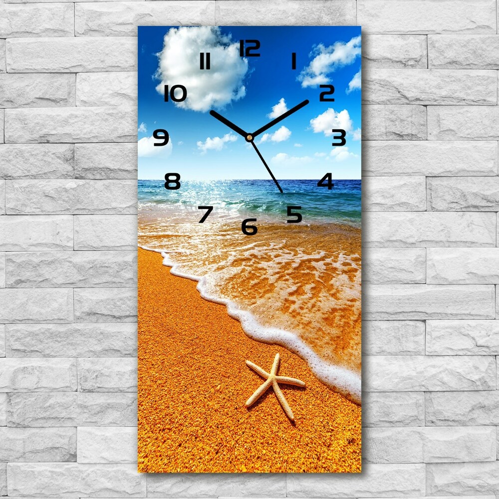 Vertical rectangular wall clock Starfish