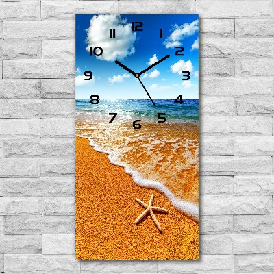 Vertical rectangular wall clock Starfish