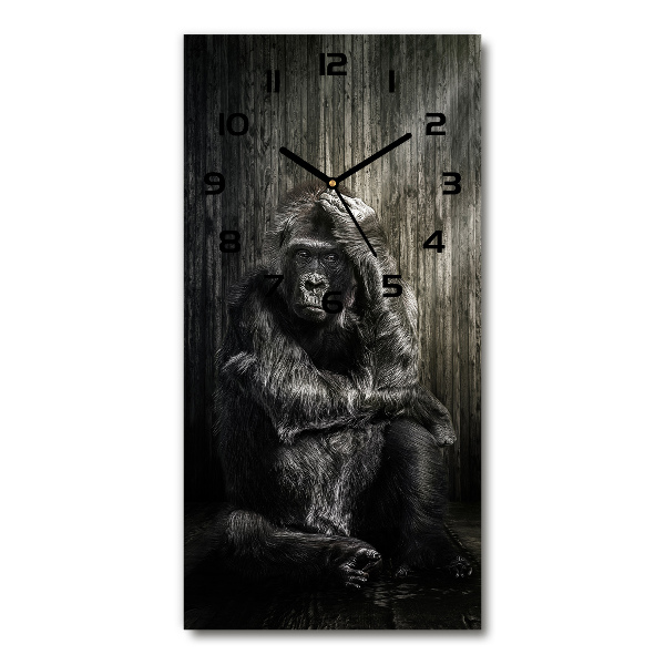 Vertical rectangular wall clock Gorilla