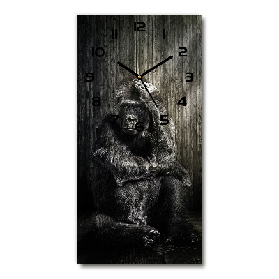 Vertical rectangular wall clock Gorilla