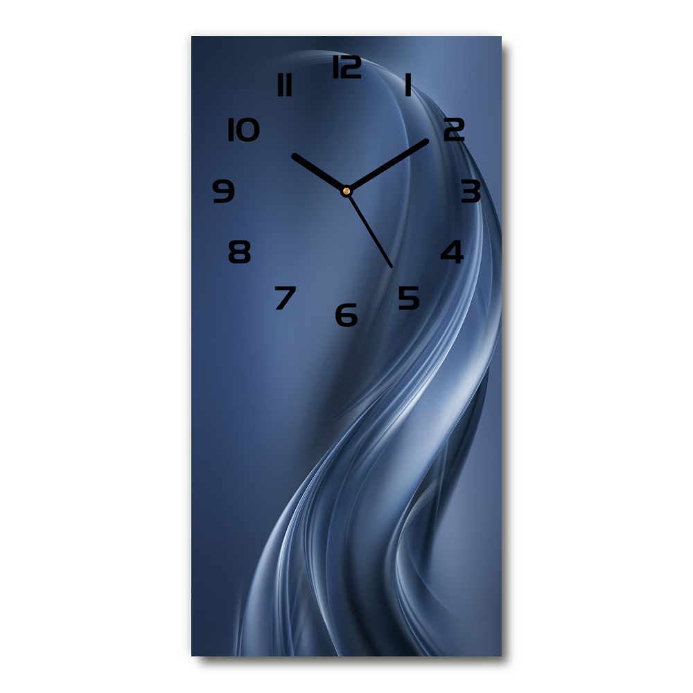 Vertical rectangular wall clock Abstract wave