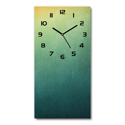 Vertical rectangular wall clock Gradient background