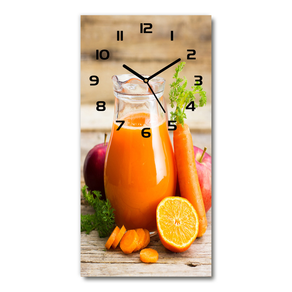 Vertical wall clock Fruit juice