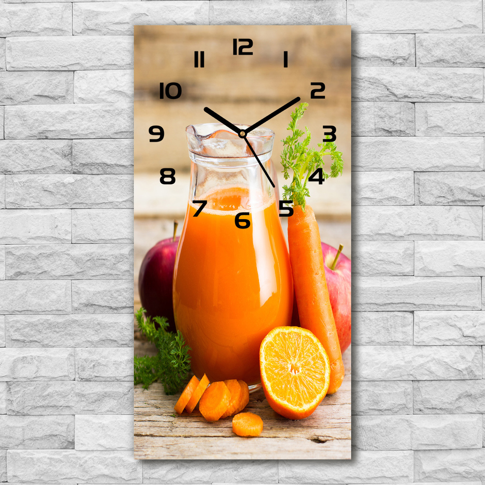 Vertical wall clock Fruit juice