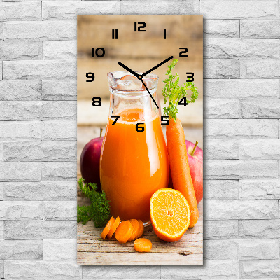 Vertical wall clock Fruit juice