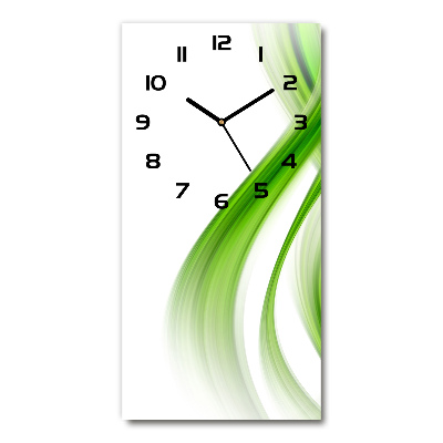 Modern vertical wall clock Wave abstraction