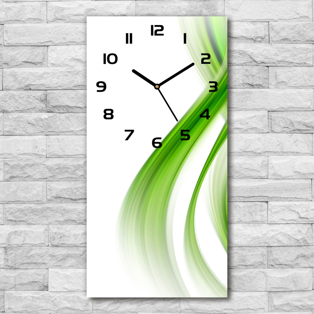 Modern vertical wall clock Wave abstraction