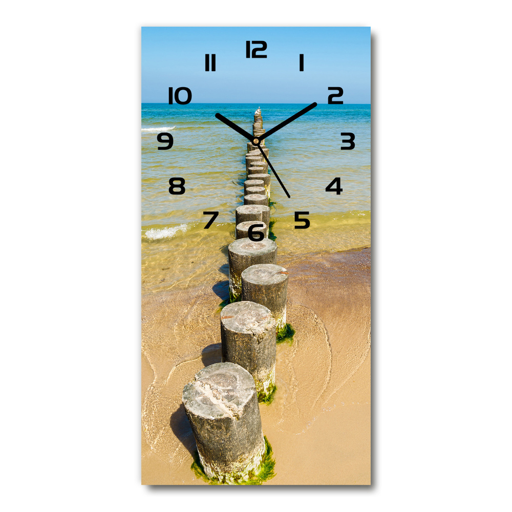 Vertical rectangular wall clock Breakwater